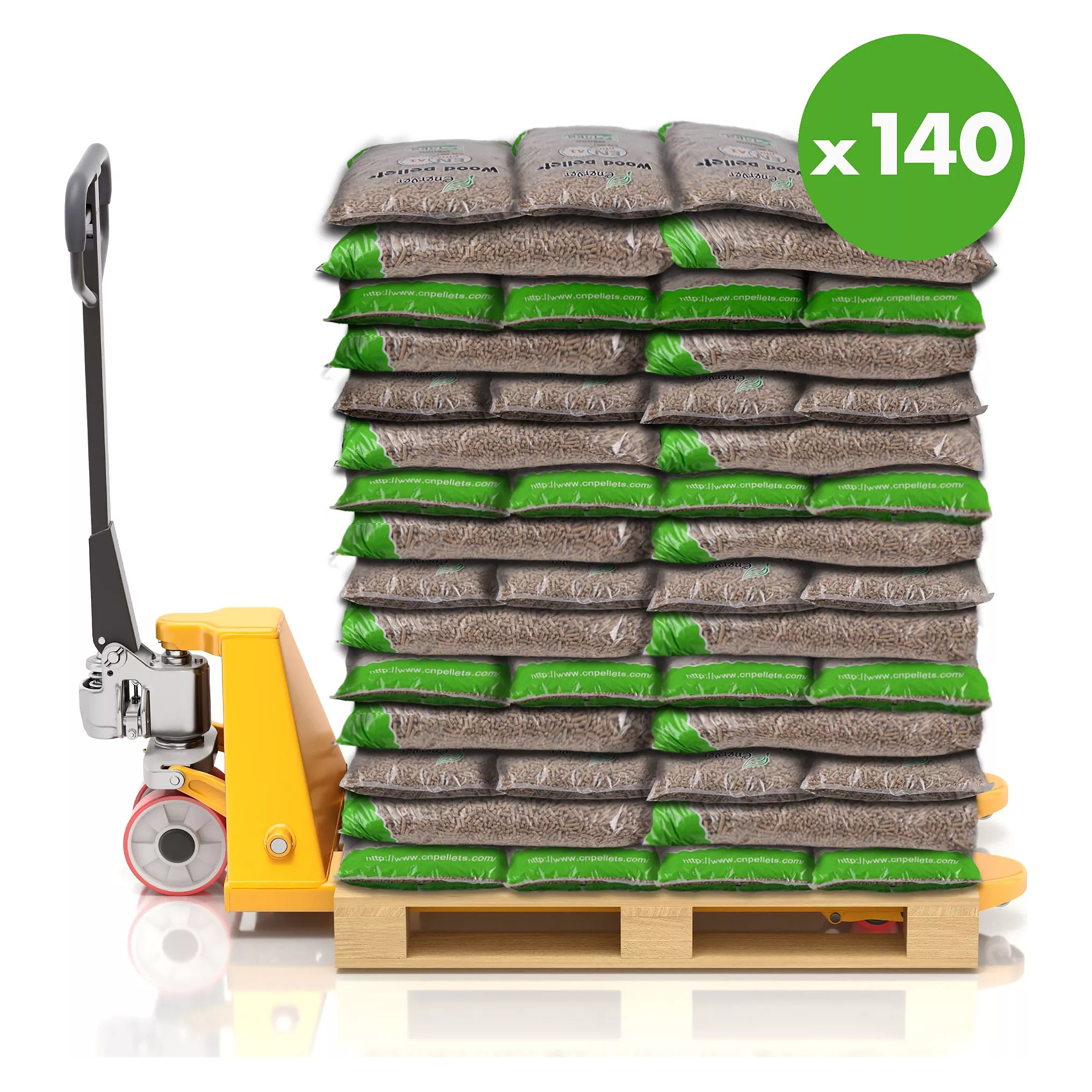 Pellets ENERVER Granulés de Bois 140 Sacs de 15KG-2100KG – Image 2
