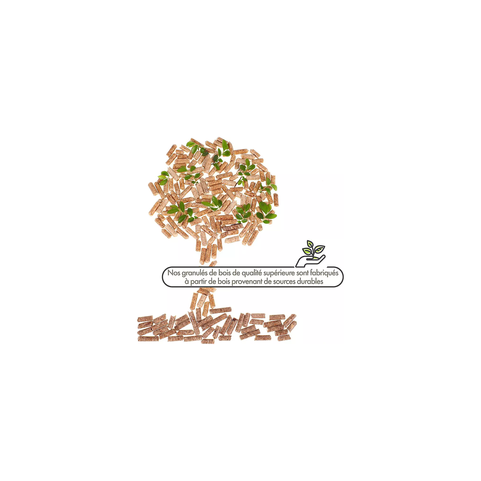 Pellets ENERVER Granulés de Bois 140 Sacs de 15KG-2100KG – Image 6