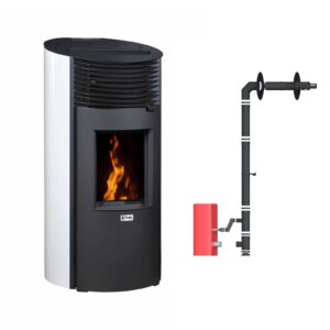 Poêle à granulés étanche Roméo + Kit ventouse Dinak 9kW
