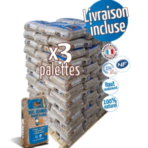 palette granulés Woodstock 198 sacs