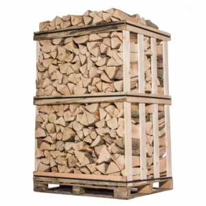 BOIS DE CHAUFFAGE – 50 CM – RANGÉ SUR PALETTE – 2 M3